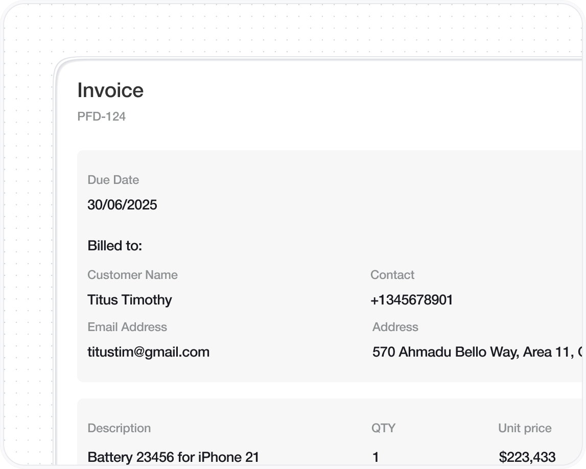 invoice