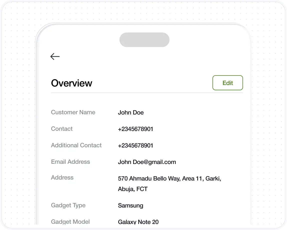 ProFix Desk job overview