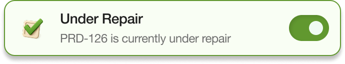 under repair sticker